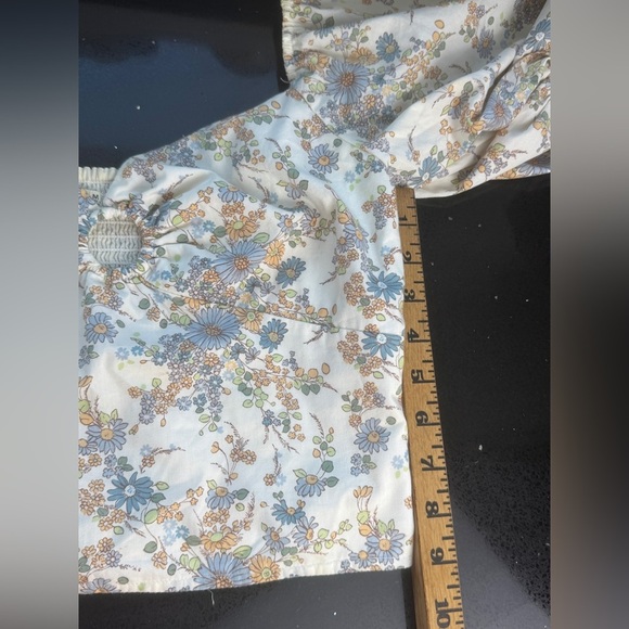 Abercrombie & fitch Floral Puff Sleeve Top size M - Picture 11 of 12